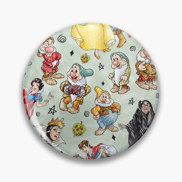 Aperçu de l'œuvre Snow White And The Seven Dwarfs Sketched créée et vendue par Rainbows Galore.