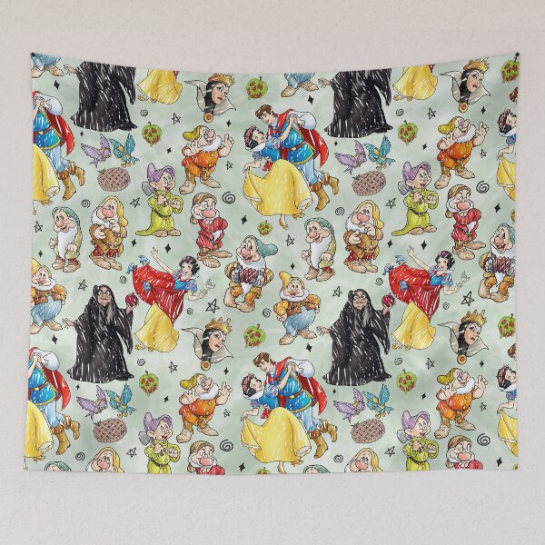 Item preview, Snow White And The Seven Dwarfs Sketched designed and sold by Rainbows Galore.