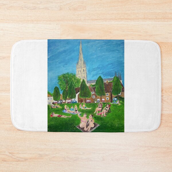 Item preview, Sunbathing on Chorister's Green designed and sold by SJHorsfall.