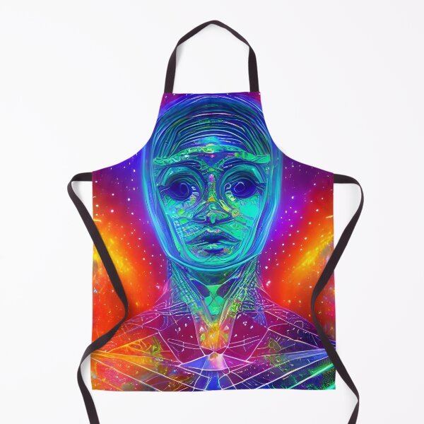 Item preview, Musical Synchronicity No.1 - Astral Cosmic AI Illustration - Humanoid Face designed and sold by Recall-Design.