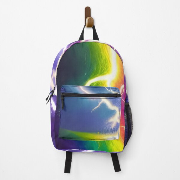 Aperçu de l'œuvre Rainbow Lightning Bolt dans Thunderstorm Impasto, Ai Generated Art créée et vendue par ACC .