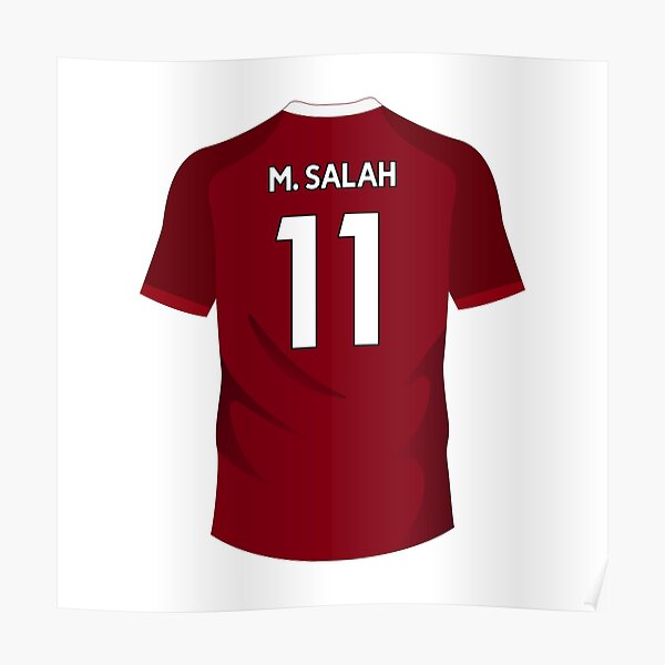 Mohamed Salah Jersey  Poster for Sale by FOliverIsmael