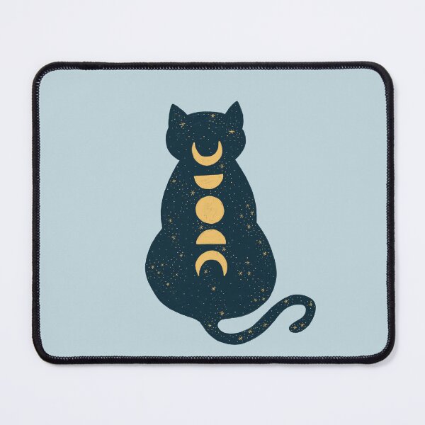 Item preview, Moonphase Cat Stars Moon Starry Night Sky designed and sold by whimsymilieu.