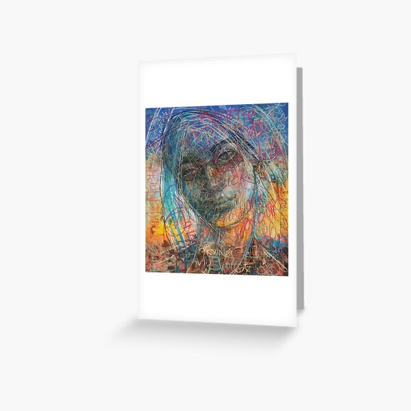 Written all over her face Greeting Card