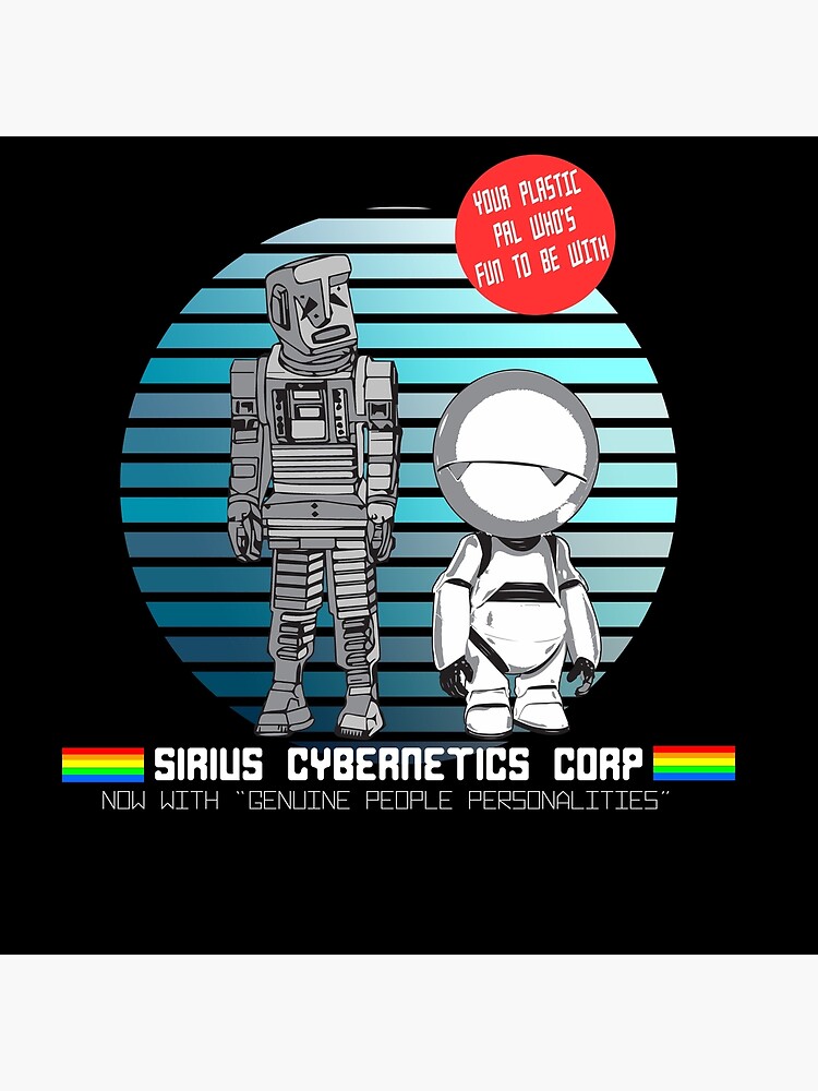 Sirius Cybernetics Corporation Inspired By The Hitchhikers Guide To The Galaxy Greeting Card By Wonkyrobot Redbubble