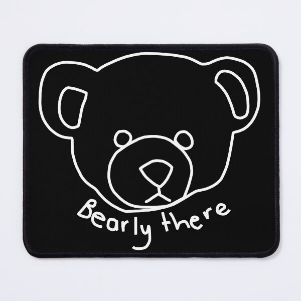 Item preview, Minimal Bear Pun Portrait Bearly There designed and sold by ellenhenry.