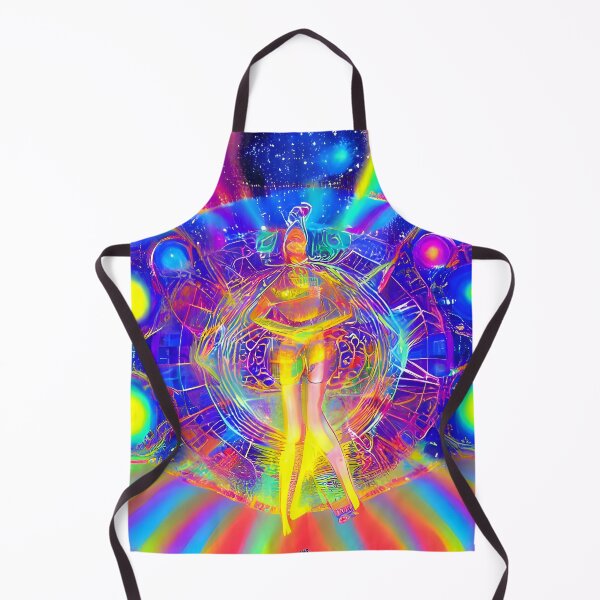 Item preview, Musical Synchronicity No.3 - Astral Cosmic AI Illustration - Colourful Female Image designed and sold by Recall-Design.