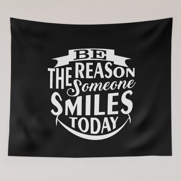Item preview, Be The Reason Someone Smiles Today (Black) designed and sold by blackversusred.