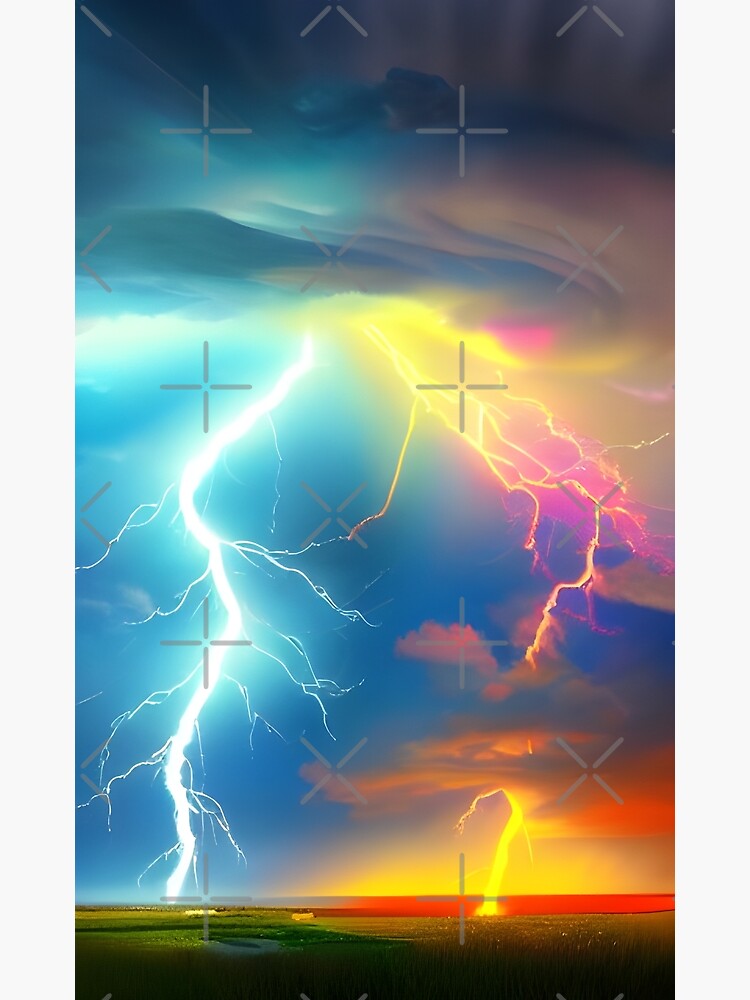 Premium Photo  Lightning bolts on a blue background Thunder pattern  background or wallpaper AI Generated