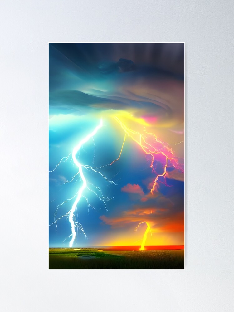 Premium Photo  Lightning bolts on a blue background Thunder pattern  background or wallpaper AI Generated