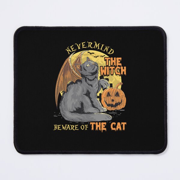 Item preview, Nevermind The Witch Beware Of The Cat Halloween designed and sold by kibbeegaddisi.
