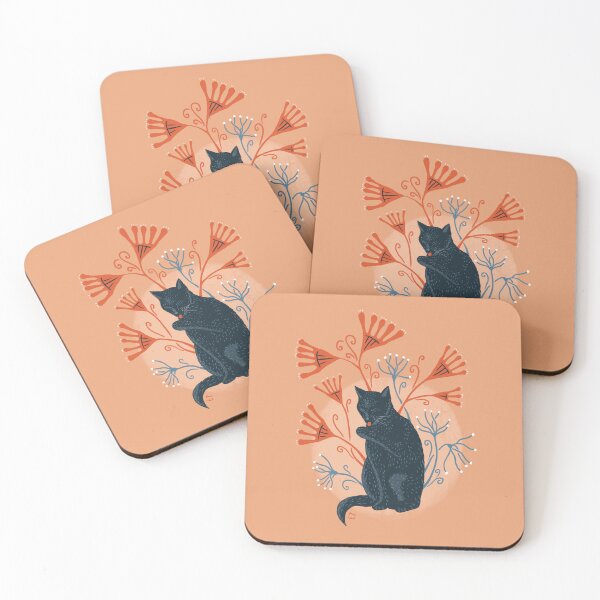 Item preview, Art Nouveau cat designed and sold by Ema Tudose.