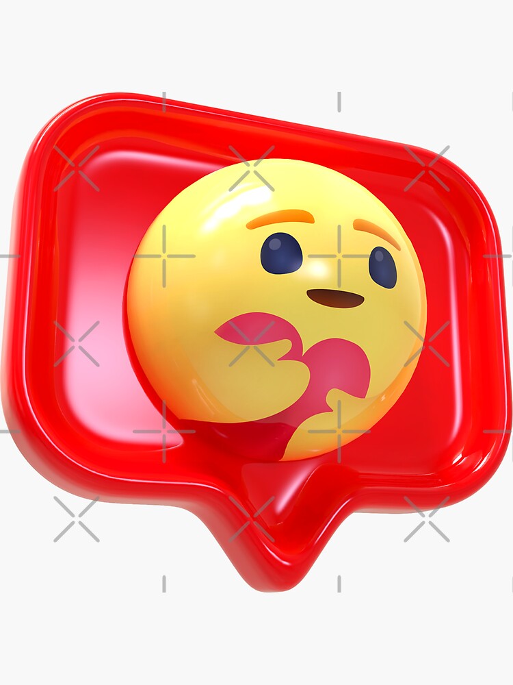 care-emoji-sticker-for-sale-by-jee-jee2151-redbubble