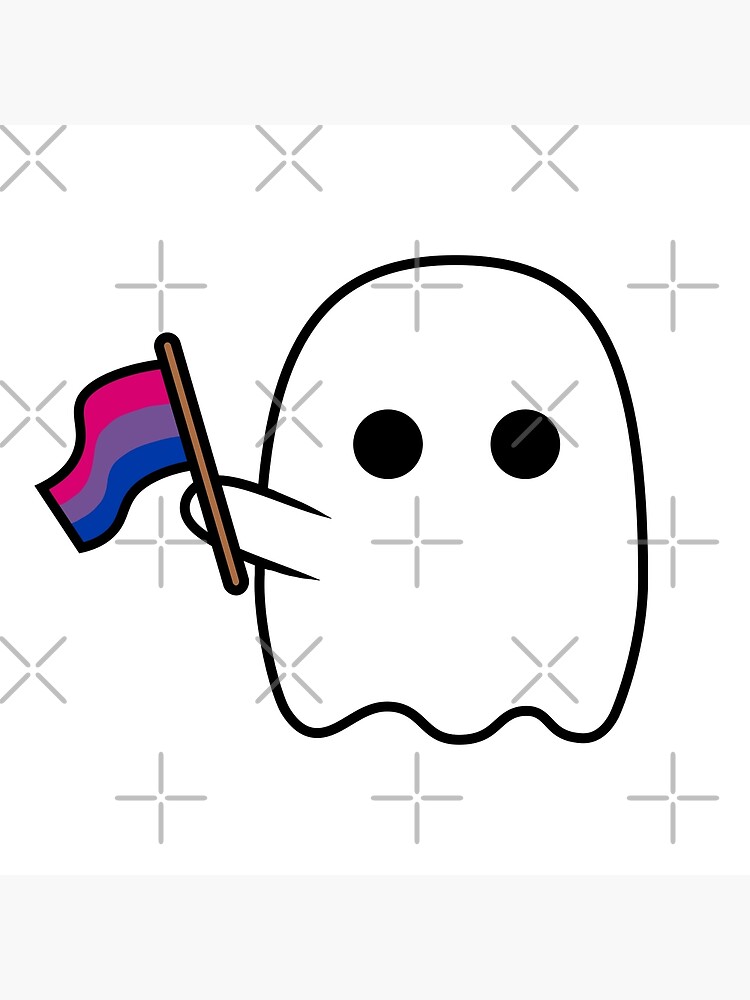 Ghost With Bisexual Pride Flag Poster For Sale By Lunyssa Redbubble 3598