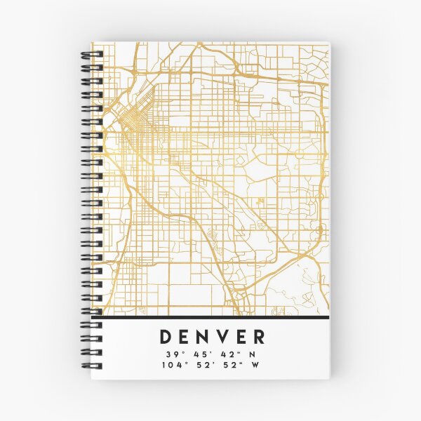 Item preview, DENVER COLORADO CITY STREET MAP ART designed and sold by deificusArt.