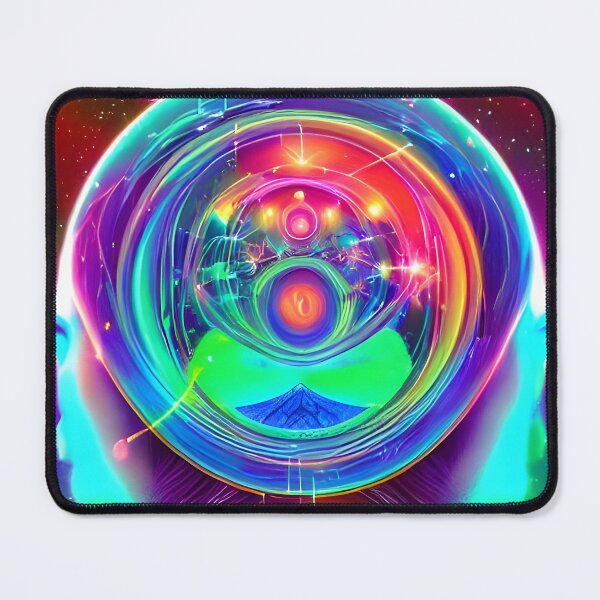 Item preview, Musical Synchronicity No.6 - Astral Cosmic AI Illustration - Split open Face designed and sold by Recall-Design.