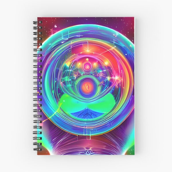 Item preview, Musical Synchronicity No.6 - Astral Cosmic AI Illustration - Split open Face designed and sold by Recall-Design.