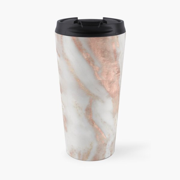 Civezza - rose gold marble Travel Mug