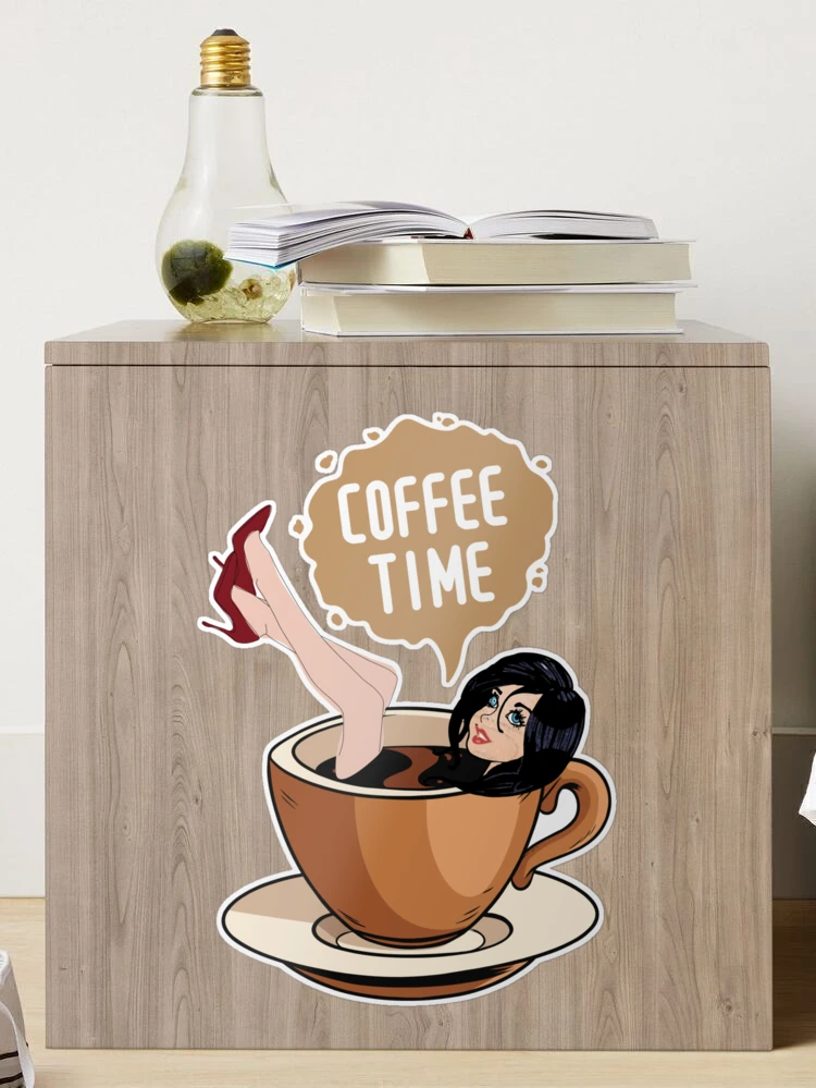 Coffee Lover Gifts Always Coffee Time Fun Coffee Drinker by Kanig Designs