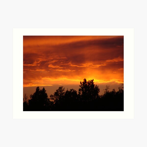 Sky on Fire Art Print