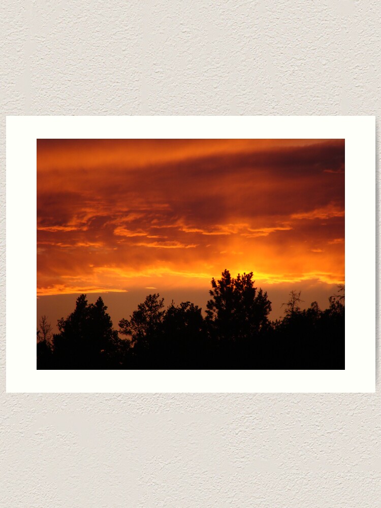 Alternate view of Sky on Fire Art Print