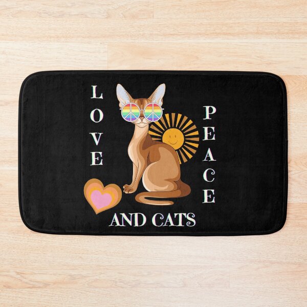 Item preview, Peace, Love and Cats.. A peace loving kitty and smiling sun designed and sold by ditzy-designs.