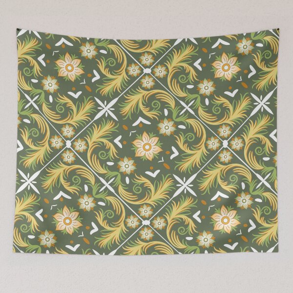 Item preview, Sicilian tiling Green designed and sold by PerlaDesignArt.