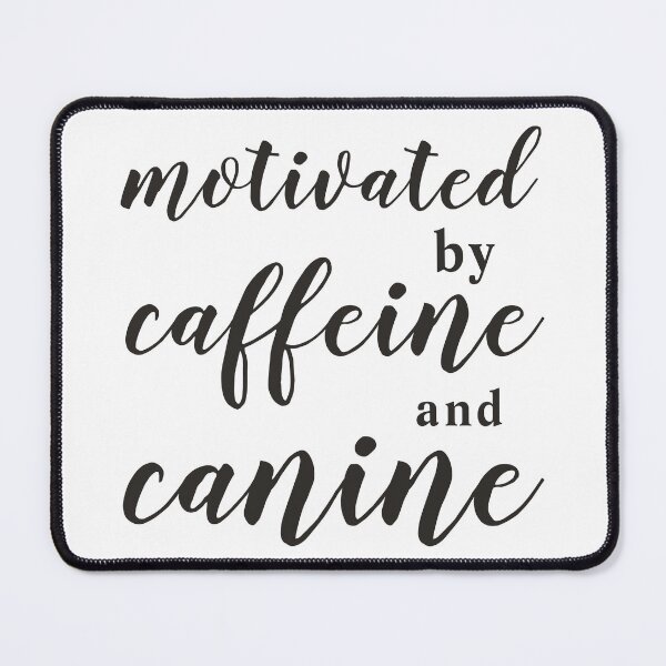 Item preview, motivated by caffeine and canine designed and sold by qofebean.