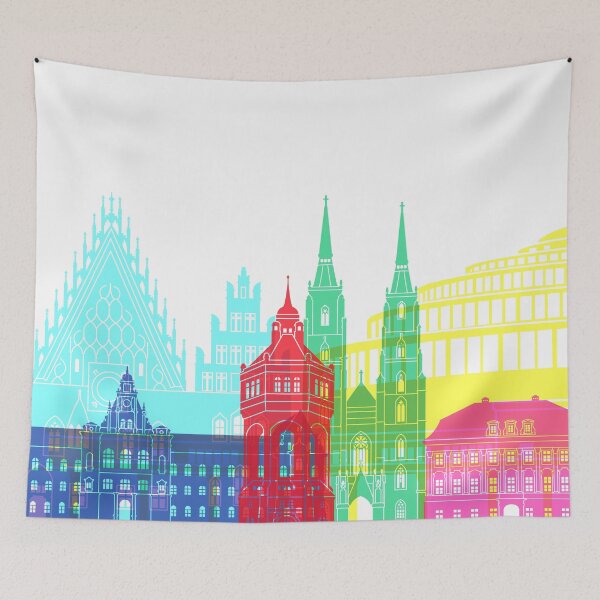 Item preview, Wroclaw skyline pop designed and sold by paulrommer.