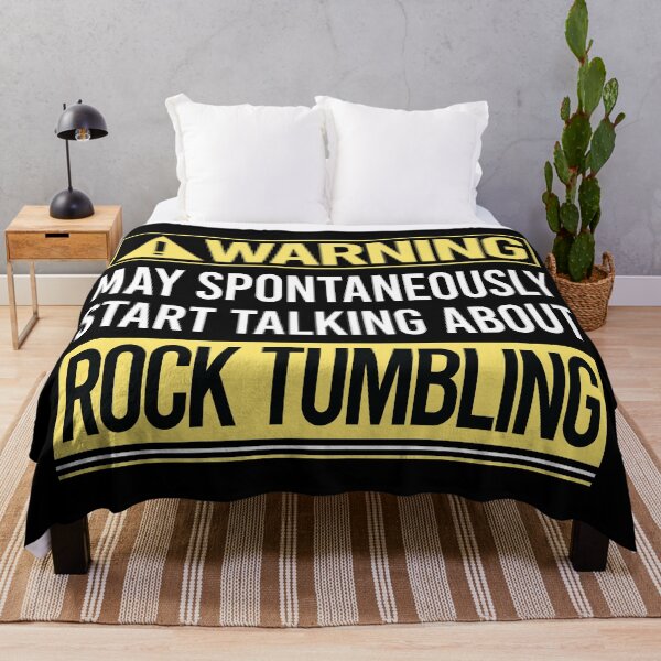 Item preview, Warning About Rock Tumbling Tumbler designed and sold by WrightTrouble.