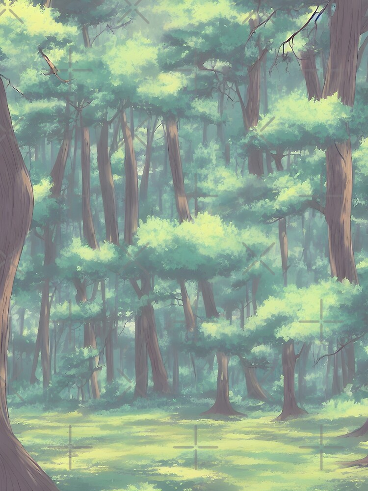 Dream forest background illustration