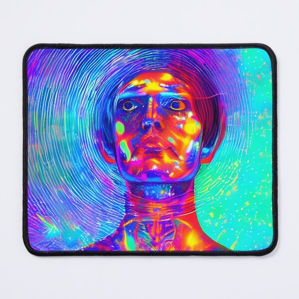 Item preview, Our House Music No.2 - Astral Cosmic AI Illustration - Male Face with Vibrations designed and sold by Recall-Design.