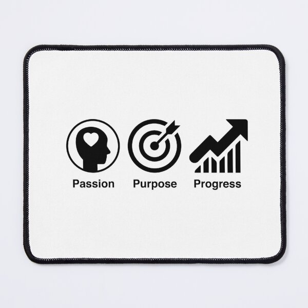 Item preview, Passion purpose progress motivational and inspirational quote design designed and sold by Creation Lab.