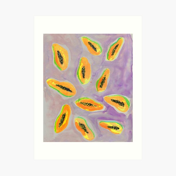 Papaya Art Prints Redbubble