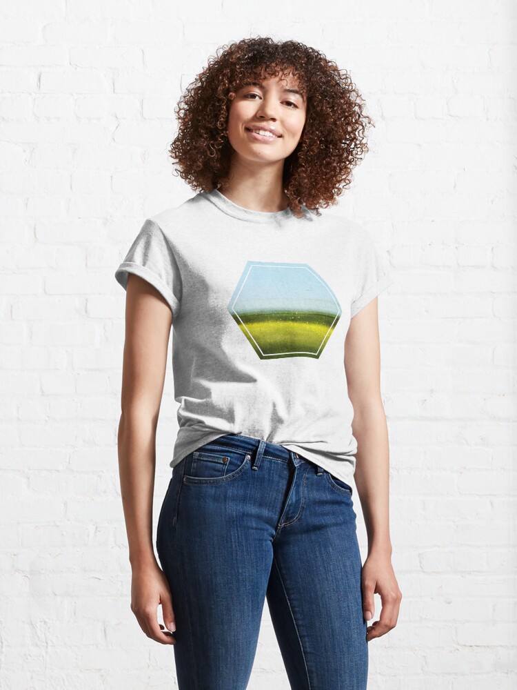 Alternate view of Abstract Landscape No 1: Rapeseed field Classic T-Shirt
