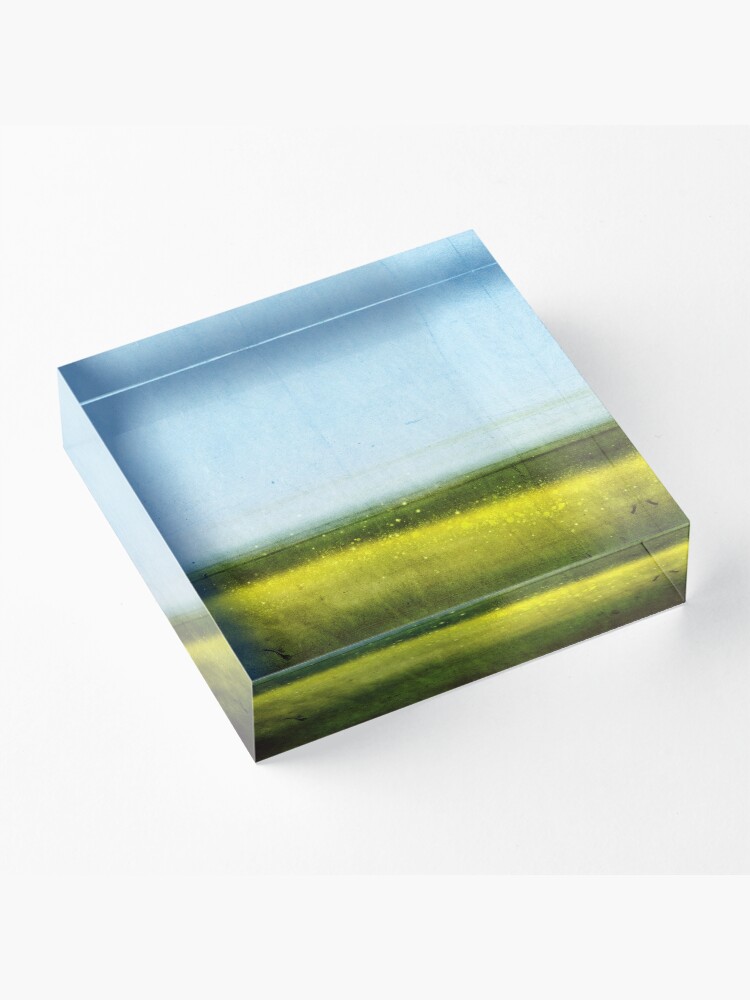 Alternate view of Abstract Landscape No 1: Rapeseed field Acrylic Block
