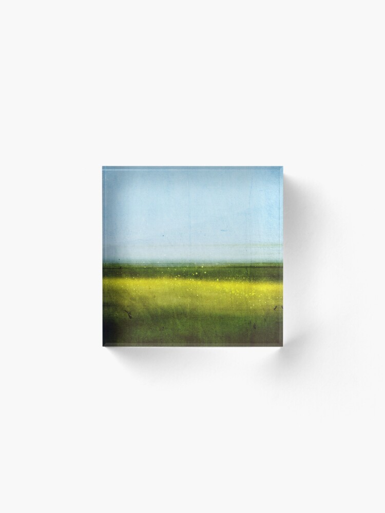 Alternate view of Abstract Landscape No 1: Rapeseed field Acrylic Block