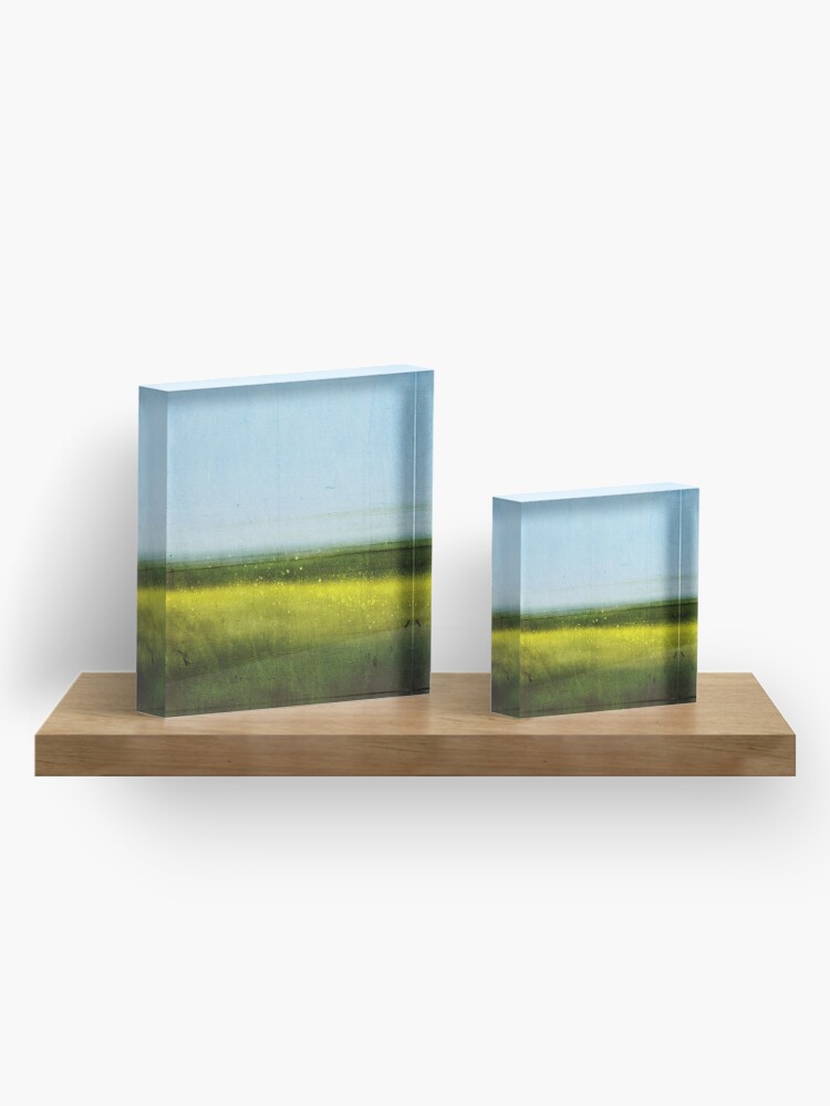 Alternate view of Abstract Landscape No 1: Rapeseed field Acrylic Block