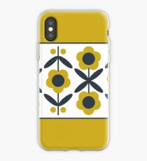 Retro Flower (Mustard) iPhone Case