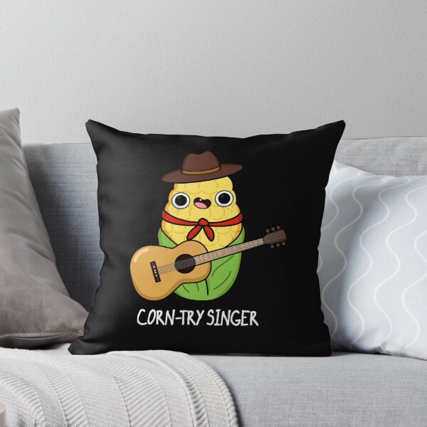 Item preview, Corn-try Singer Funny Corn Puns (Dark BG) designed and sold by punnybone.