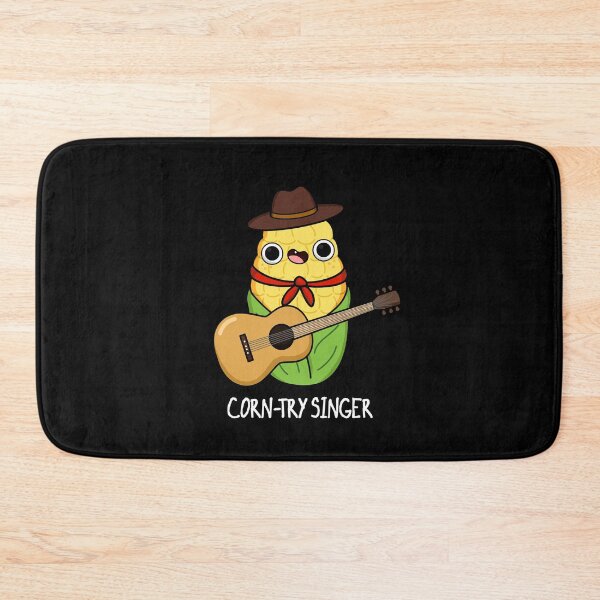 Item preview, Corn-try Singer Funny Corn Puns (Dark BG) designed and sold by punnybone.