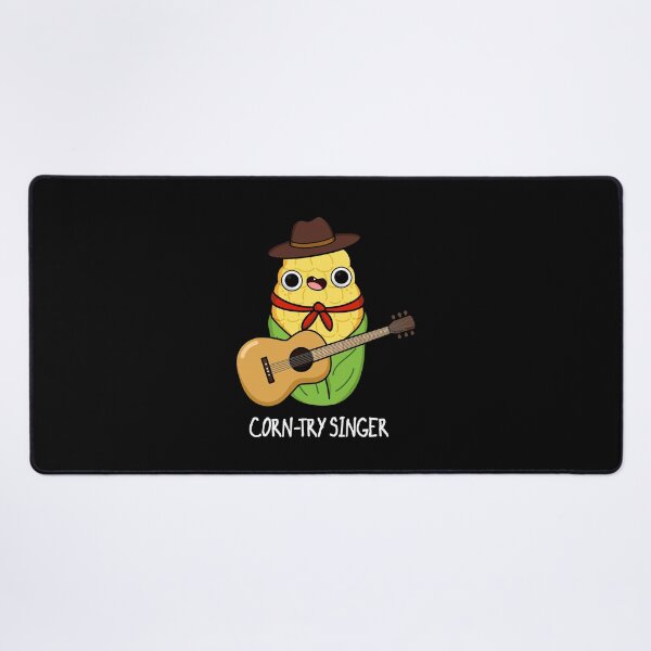 Item preview, Corn-try Singer Funny Corn Puns (Dark BG) designed and sold by punnybone.