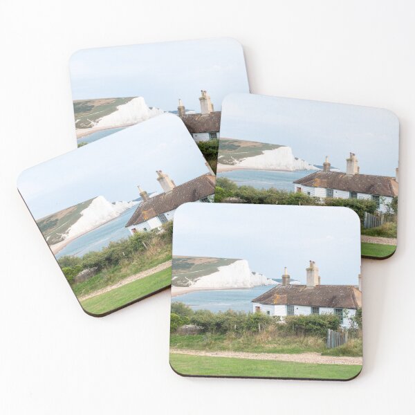 Item preview, Seven Sisters cliffs and Cuckmere Haven coastguard cottages designed and sold by cdkphotos.