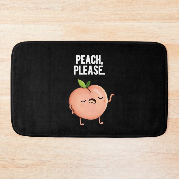 Item preview, Peach Please Funny Fruit Puns (Dark BG) designed and sold by punnybone.