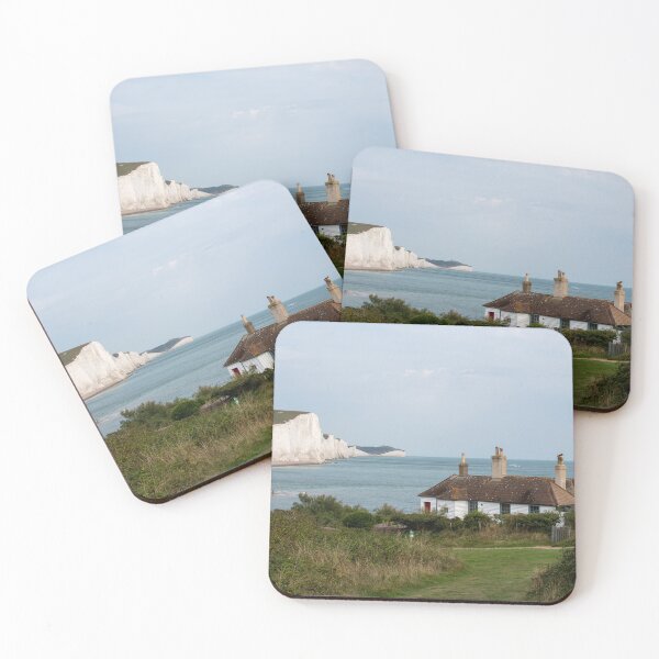 Item preview, Seven Sisters cliffs and Cuckmere Haven coastguard cottages designed and sold by cdkphotos.