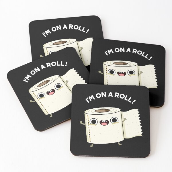 Item preview, I'm On A Roll Funny Toilet Paper Puns (Dark BG) designed and sold by punnybone.