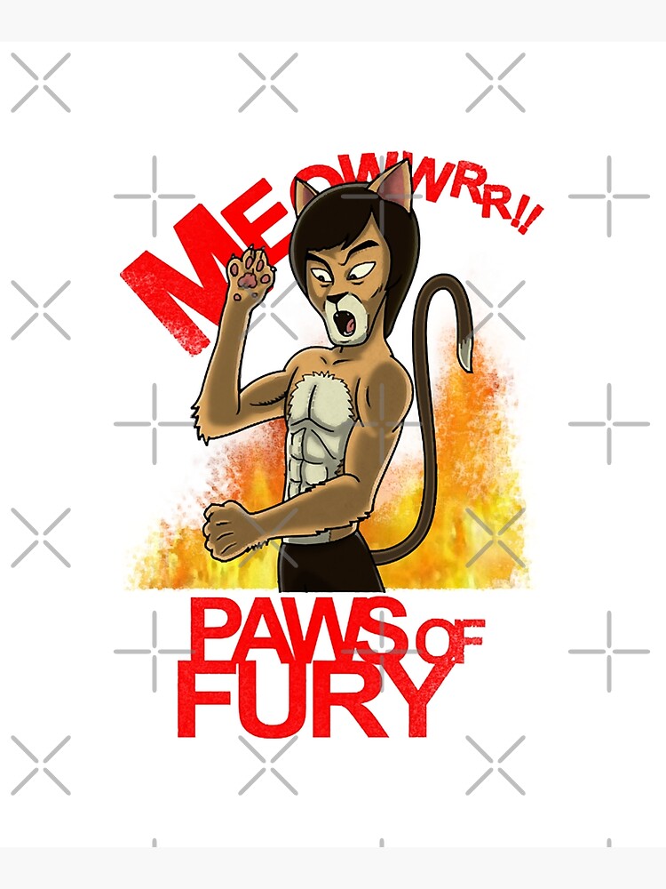 Paws Of Fury Hank Sticker for Sale by Kathyy