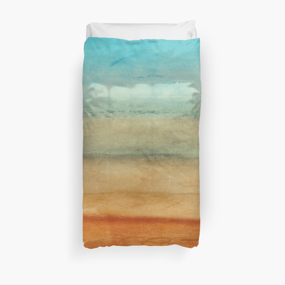 Abstract Seascape No 4: sandy beach Duvet Cover