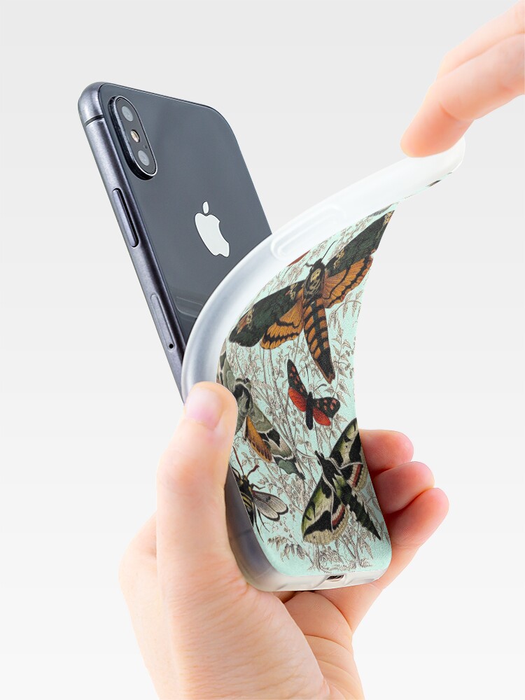 Alternate view of Victorian Moth Insects illustration iPhone Case & Cover