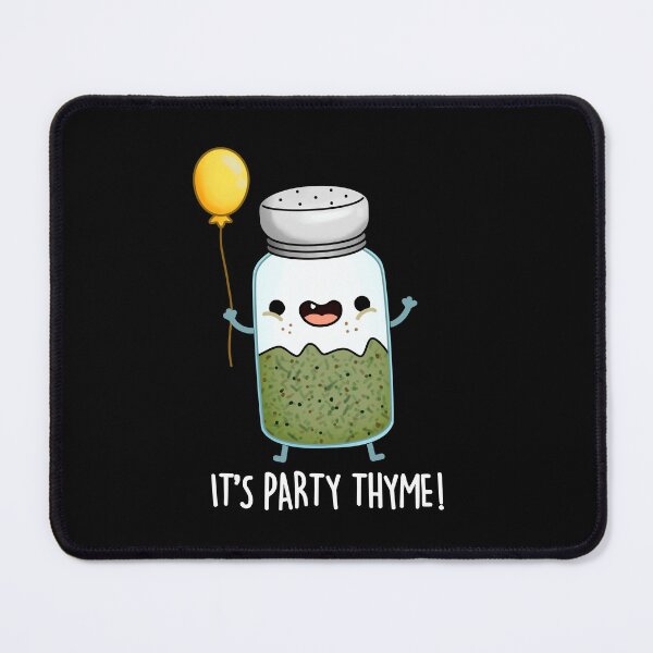 Item preview, It's Party Thyme Funny Herb Puns (Dark BG) designed and sold by punnybone.